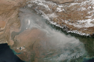Map image for Smog descends on India and Pakistan in mid-November 2017