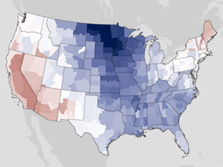 Map image for Spring 2013 Recap: Cool temperatures dominate the U.S.