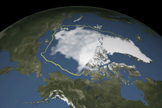 Map image for 2017 Arctic sea ice minimum comes in at eighth smallest on record