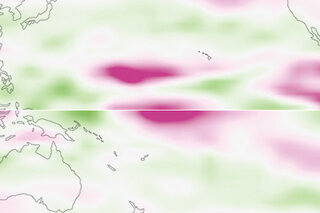 Map image for Changes in wind shear accompany shift in latitude where hurricanes reach maximum intensity