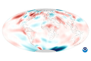 Map image for Data Snapshots: June 2014 Difference from Average Temperature