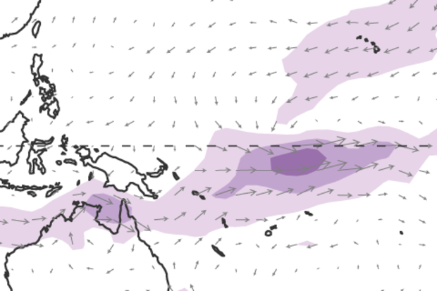 Near-surface wind anomalies