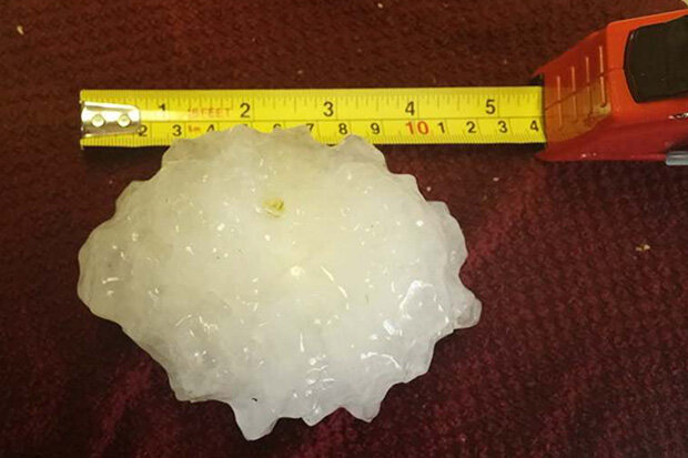 4.75 inch hailstone