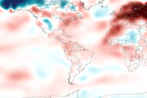 Winter and February 2020 end as second warmest on record for the globe