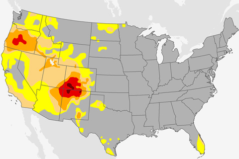 Intense drought in the U.S. Southwest persisted throughout 2018, lingers into the new year