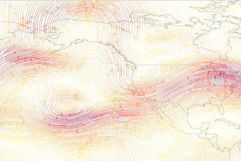 Wild weather on the West Coast in February 2018